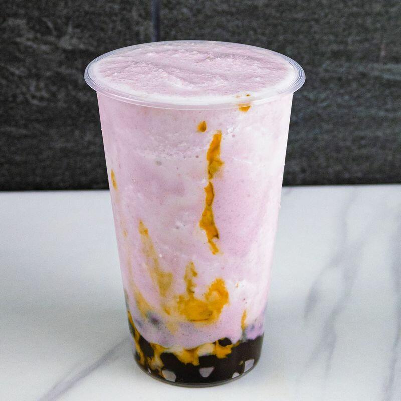 taro boba milk slushy 