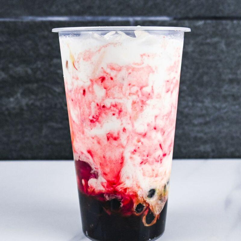 Strawberry Boba Milk